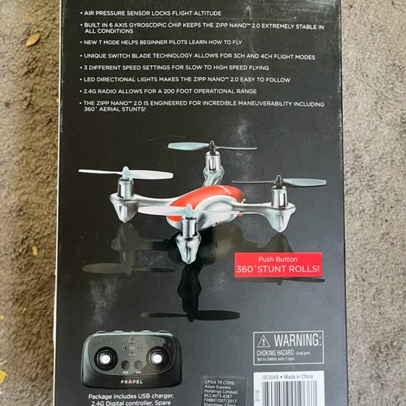 Zipp Nano 2.0 Indoor/Outdoor Drone - NIB - Picture 7 of 7